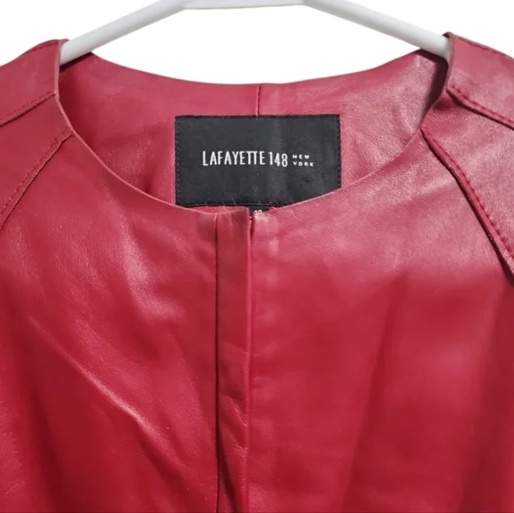 Preowned Lafayette148 Leather Jacket